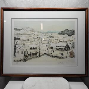 VTG Rare Will Moses Print Winter Signed Numbered 454/500 Limited Edition Art